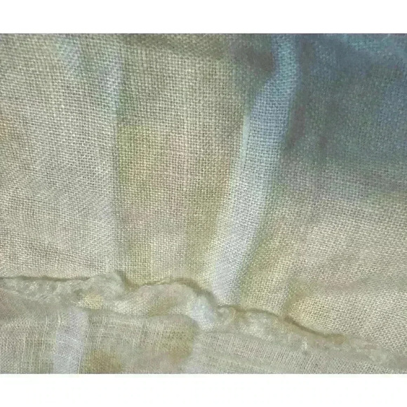 Inc International Concepts 100% Linen Frayed-Hem White Top Mariner Size M, - Picture 5 of 8